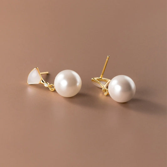 Fashion Shell Pearl Earrings For Women